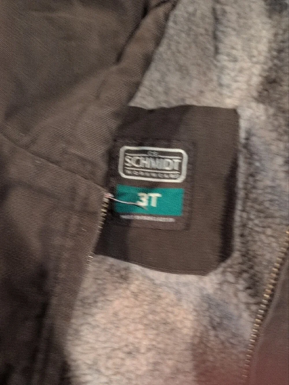 Schmidt Kids Brown Hooded Jacket with Sherpa Lining